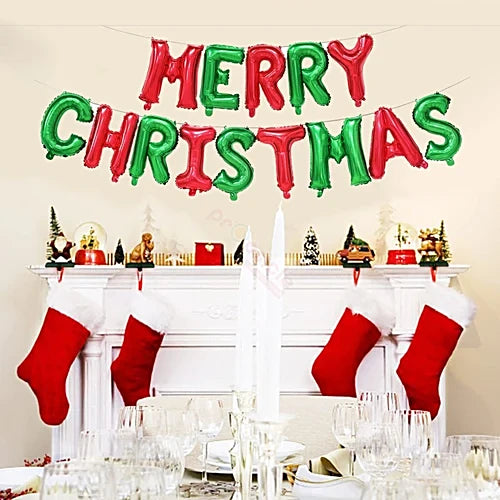 7059 Merry Christmas foil Balloon [Red-Green]