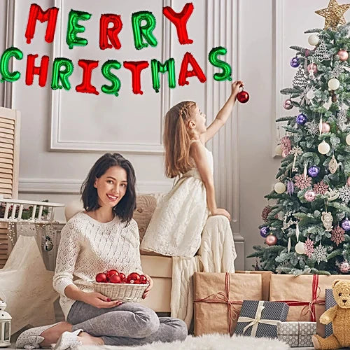 7059 Merry Christmas foil Balloon [Red-Green]