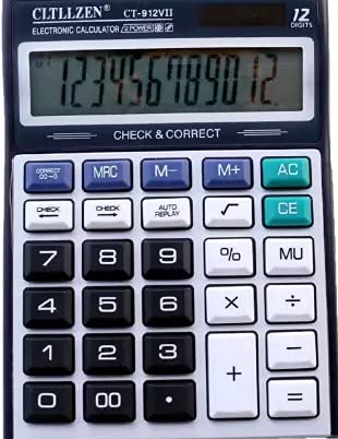 OT-9912N Electronic Calculator, Large Display, Dual Power Calculator