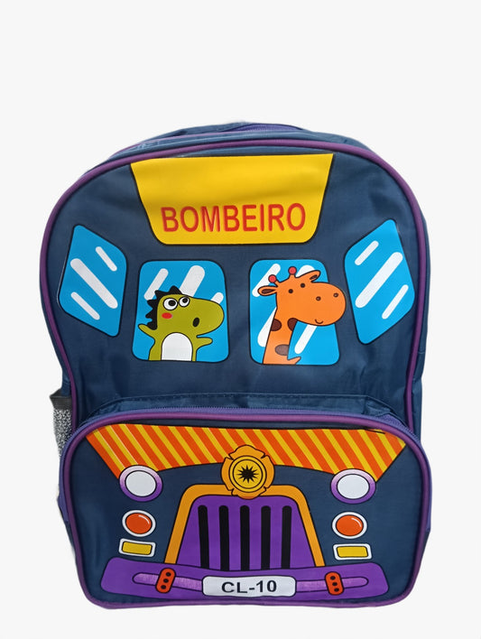 20411 Cartoon Printed Bag for Kids {2 Compartment} Size=36*27*15 Cm {Random Color}