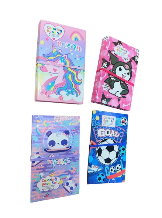 JC-C27003 ( 2 in 1 )Coloring Book Set & Scratch Pad with 8 Dual Color