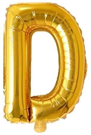 9010 – (10 pcs) D Gold Letter Foil Balloon