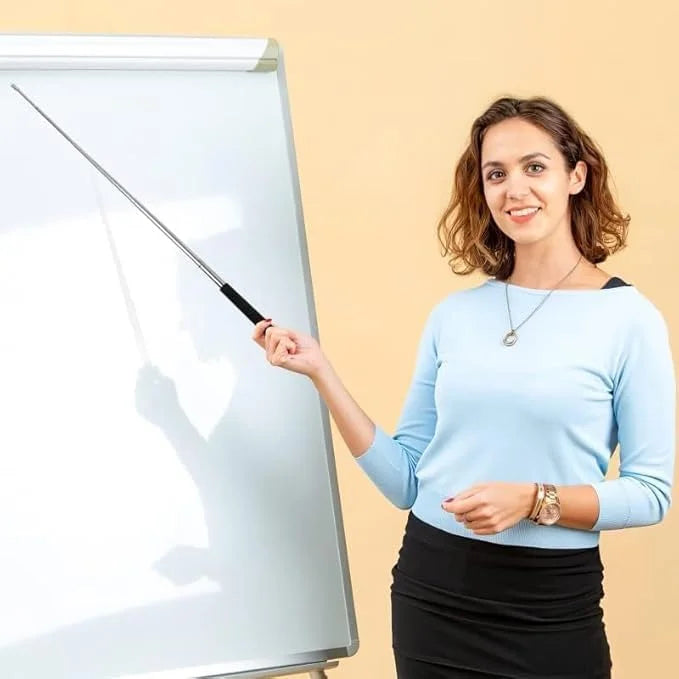 10761 Stainless Steel self Defence Foldable Pointer Compact Magical, Extendable Wand with Comfortable Grip & Hiking