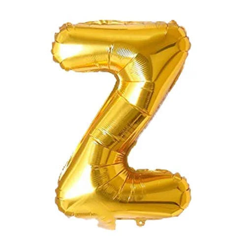 9037 (10 pcs) Z Gold Letter Foil Balloon