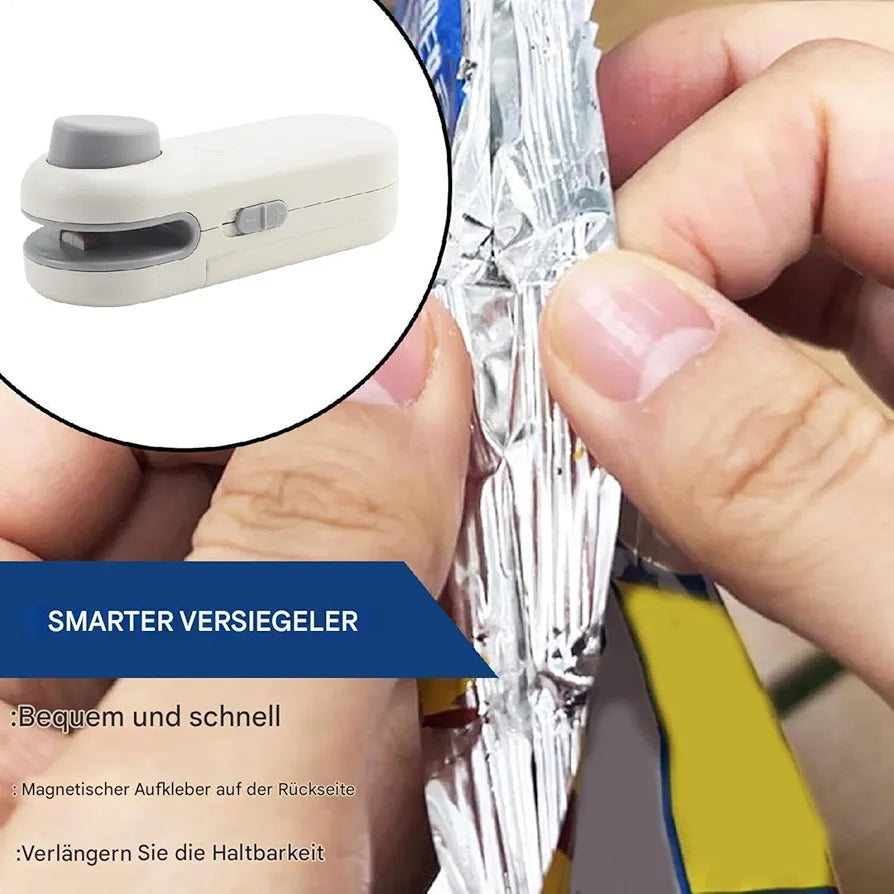 MJP-288 Portable Mini Sealing Machine, Handheld Packet Sealer for Food {Random color}