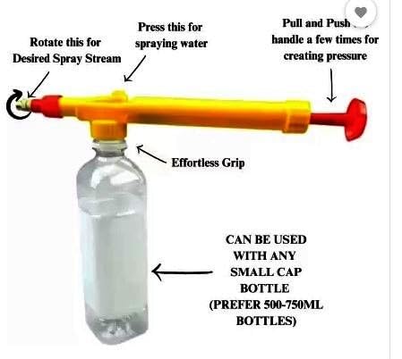 20189  Adjustable High Pressure Garden Pump Bottle Spray Gun - Plants Garden Water Pesticide Car Wash Brass Hand Nozzle Sprayer