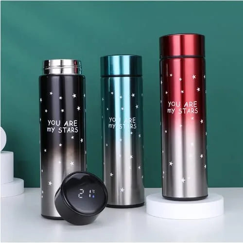 10263 Star Stainless Steel Temperature Display Smart Water Bottle Vacuum Flasks Thermos 500ml