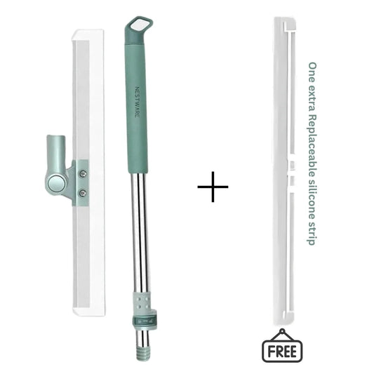 20145 Magic Broom Sweeper with Extendable Handle , Silicone Floor Wiper for Wet and Dry Cleaning