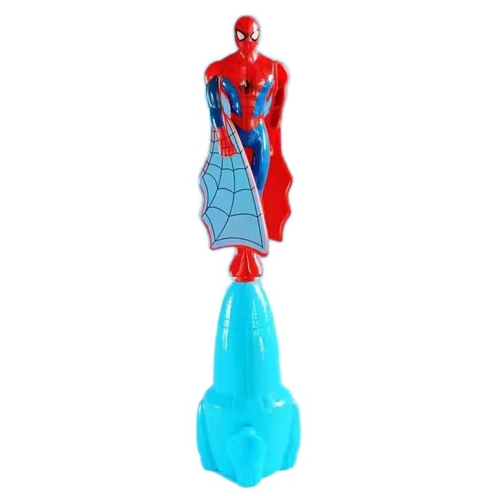 20957 Kids Action Hero Web Shooter Toy, Standing Launcher Rocket Flying Superhero Toy for Boys