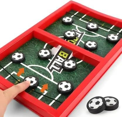 21050 Fast String Puck Football Game, Tabletop 2 Player Interactive Game for Kids and Adults, Hand-Eye Coordination and Brain Development