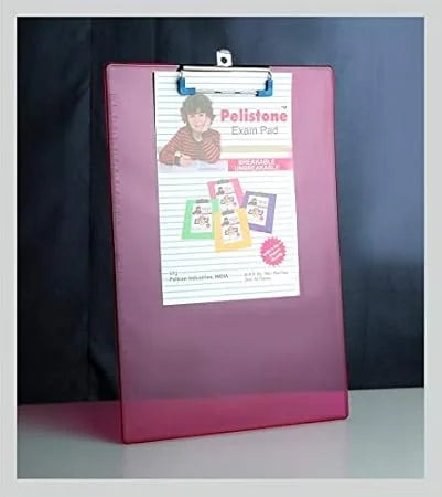 20125 Transparent Unbreakable Flexible Clear Exam Pad/Board/Clipboard Writing Board Lite-Weighted for School and Office Use {Multicolor}