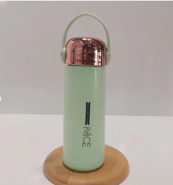 11178 Water Bottles 350Ml With Inner Glass And Outer Plastic Layer Leak Proof, Air Tight Water Bottle For School, Office Random Color