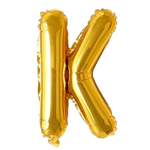 9019 (10 pcs) K Gold Letter Foil Balloon