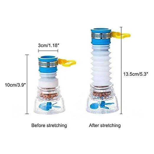 010054 Anti Splash Water Saving Movable Sink Faucet Expandable Water Tap Filter Shower Head Rotatable Nozzle Adapter Tap320