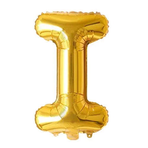 9017 (10 pcs) I Gold Letter Foil Balloon