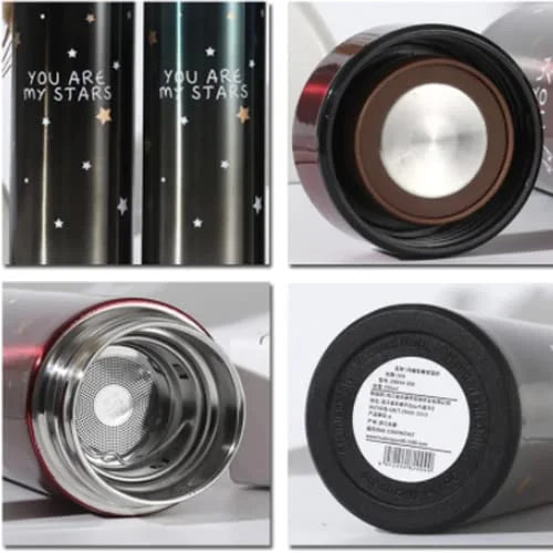 10263 Star Stainless Steel Temperature Display Smart Water Bottle Vacuum Flasks Thermos 500ml