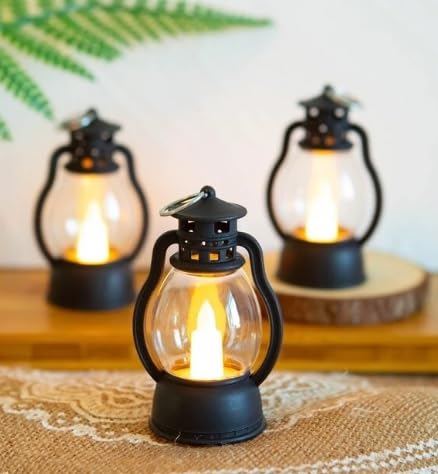 20312 Diwali Hanging Lantern Lamp/Led Light Candle Lanterns Lamp with Shub Deepawali Sticker for Wall Decoration