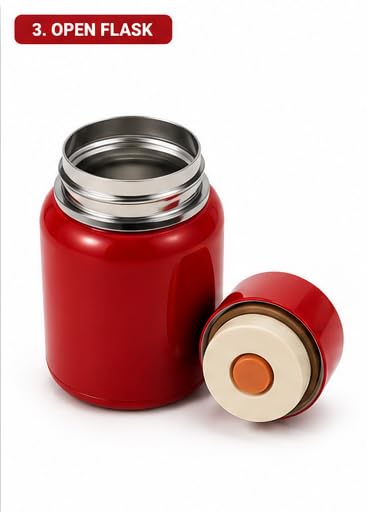 HQ-6185 Stainless Steel Mini Vacuum Flask Leak Proof Double Wall Insulated Water Bottle 350ml