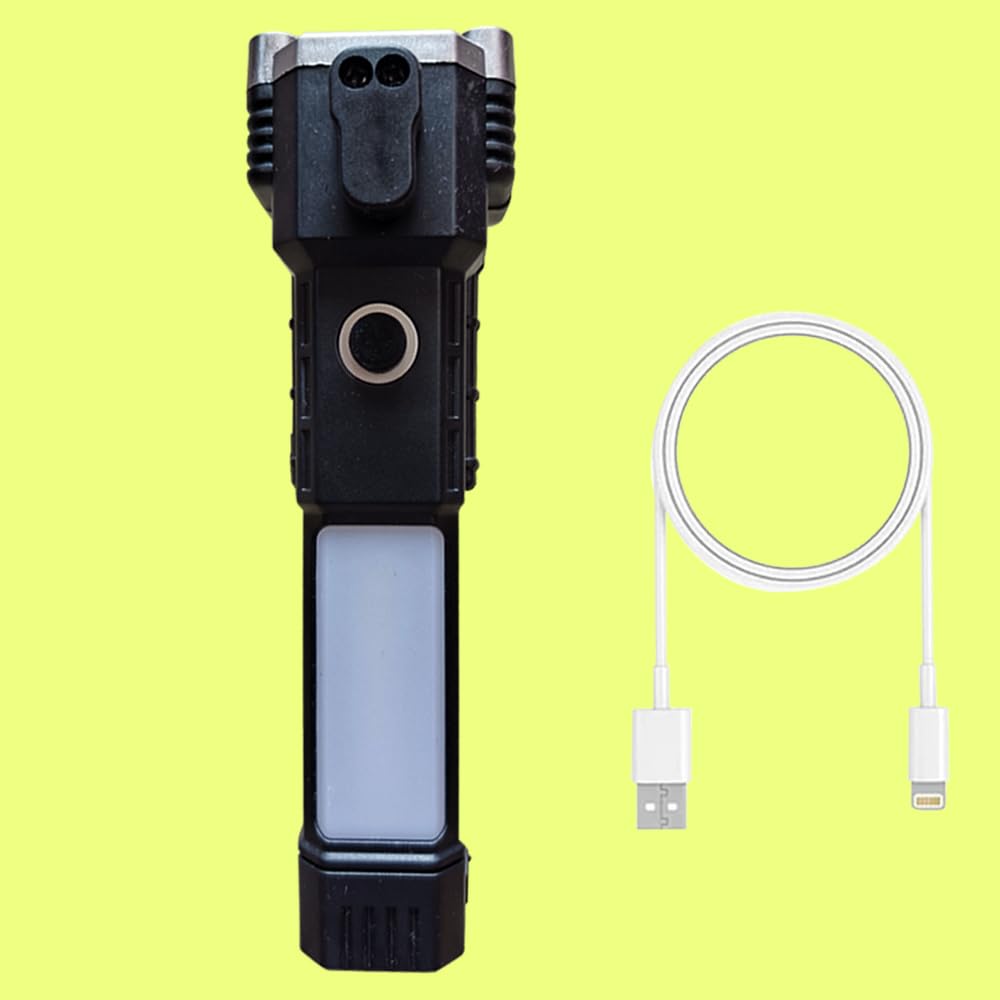 20793 Powerful 3W LED 4 Mode Long Distance high Power Long Lasting Flashlight Torch(Black)