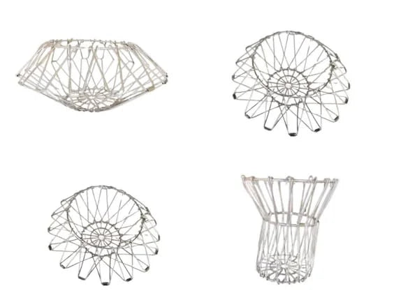 10112 Kitchen Stainless Steel Multipurpose Folding Fruit and Vegetable Basket