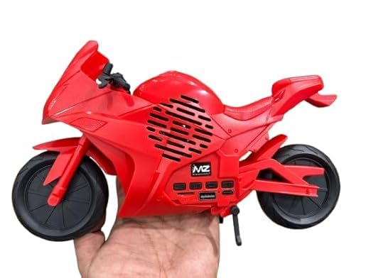 20469 Portable Bluetooth Speaker – 5W Dynamic Thunder Sound, 1200mAh Battery, Sports Bike Design, Compact Speaker (Multicolor)