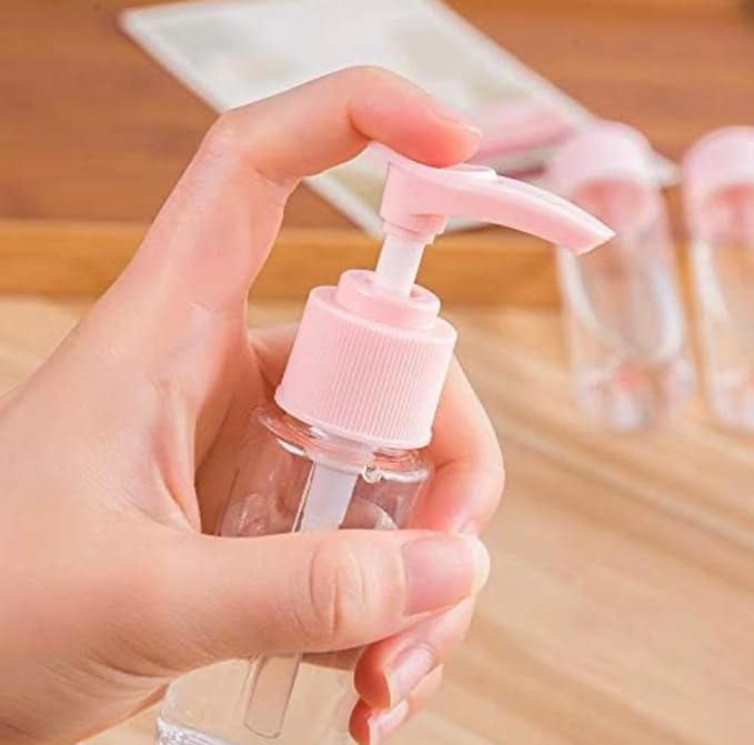 134 Girls Travel Organizer/Girls Travel Smart Bottle Set Plastic Cosmetic Toiletries Liquid Contain/Travelers Storage Boxers Leak Proof Portable Travel Accessories