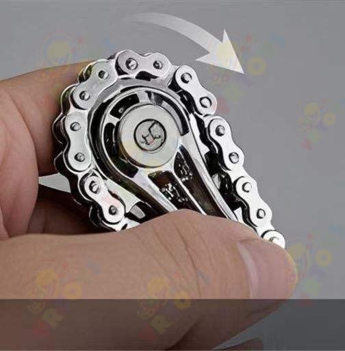 20603 Chain Gear Fidger Spinner, Fidget Toys for Kids, Fidget Toys, Black Compact Fidget Toy for Kids Adults Bicycle Chain