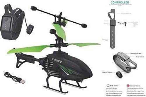 20588 Remote Controlled Helicopter With Unbreakable Blades, Hand Sensor Heli Watch