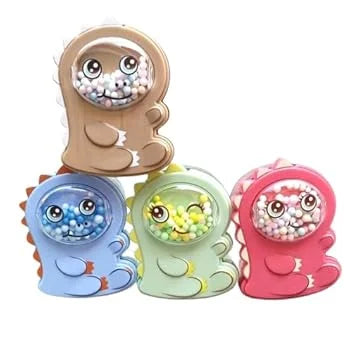 10976 Newest Imported Double Hole Dinasour Look Pencil Sharpener School Stationary for Kids {Random Color}