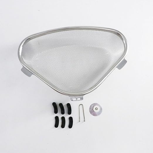 20302 Multifunctional Food Strainer Stainless Steel Sink Corner Strainer Basket for Kitchen Waste/Vegetable/Fruit