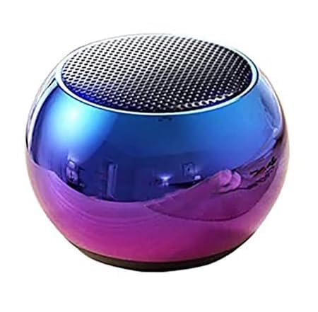 20343 Mini Portable Bluetooth Speaker, Wireless, Metallic Chrome Finish, TWS Mode, Type C Charging