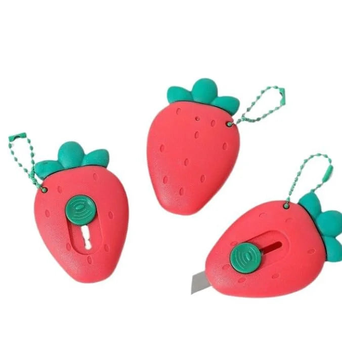 20032 {Pack of 12} Mini Strawberry Cutter Office School Stationery for Students