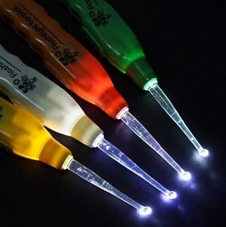 JH-3188 Unisex Lighted Earwax Removal Ear Cleaning Tool with Three Adapters Tips