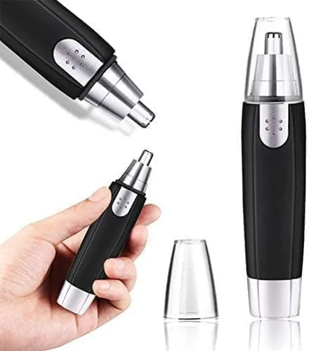 10249 3-in-1 Battery Operated Nose & Ear Hair Trimmer – Stainless Steel Blades, Painless Grooming for Men & Women