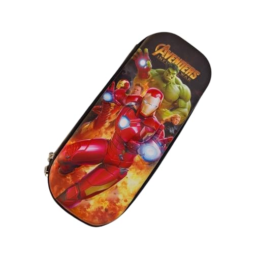 1881543 Avengers 3D Pencil Pouch | School Pencil Case for Kids | Pen-Pencil Box for Kids | Geometry Box