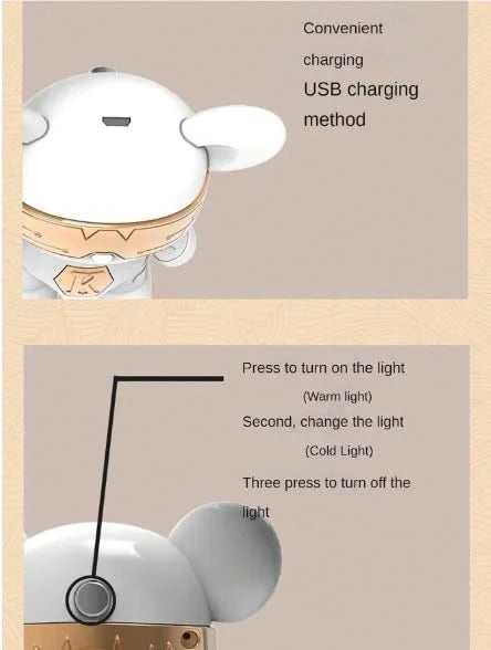 8052 Teddy Shaped Desk Study Lamp