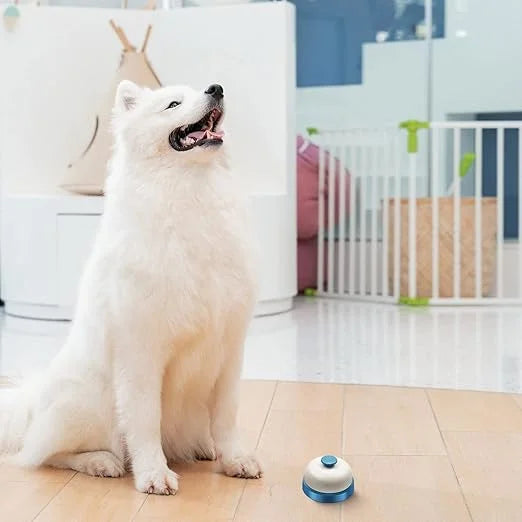 11095 Ring Bell Service Bell for Restaurant, Hotel, Desk, Blue and White Colour, Table Counter Bell