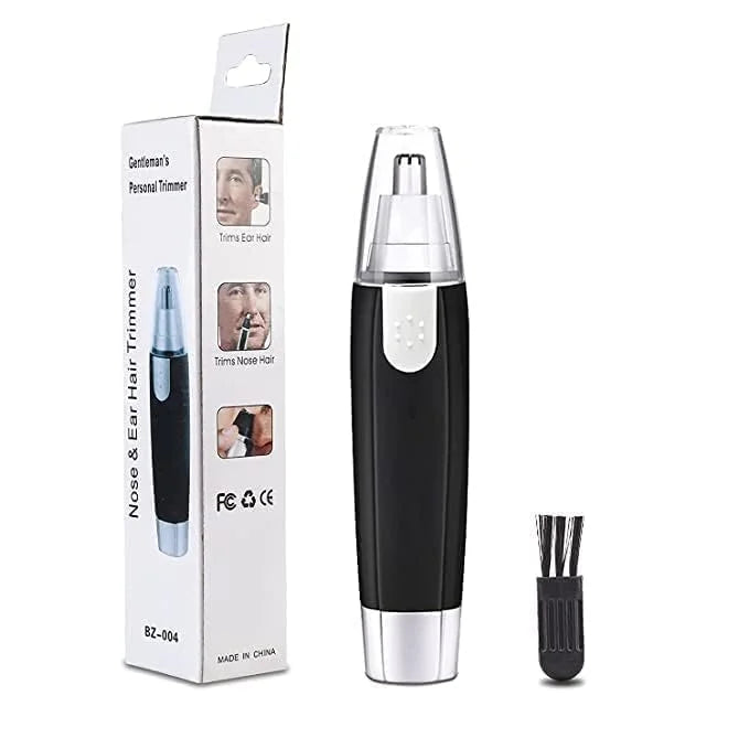 10249 3-in-1 Battery Operated Nose & Ear Hair Trimmer – Stainless Steel Blades, Painless Grooming for Men & Women