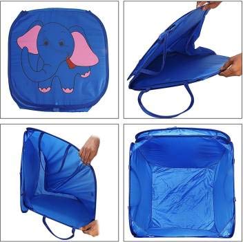 20562 Cartoon Print Foldable Laundry Organizer, Laundry Basket, Toys Organiser (Multicolor)