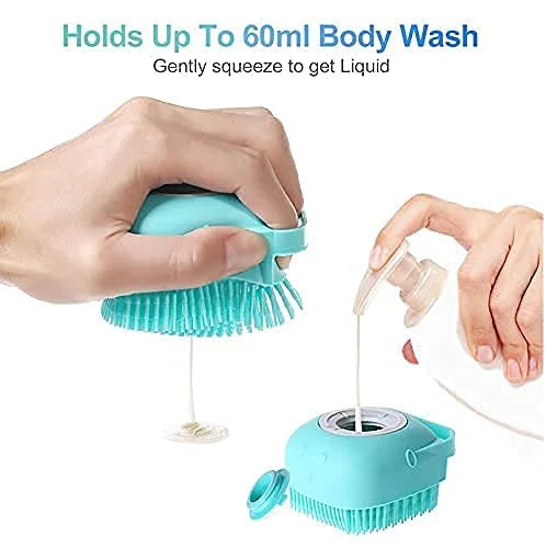 6070 Silicon Massage Bath Brush Hair, Scalp & Bathing Brush