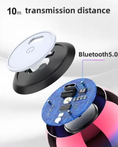 20343 Mini Portable Bluetooth Speaker, Wireless, Metallic Chrome Finish, TWS Mode, Type C Charging