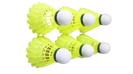 11335 {Pack of 6} 350 Nylon Shuttlecock | Stable Flight & Fast Recovery | Durable Badminton Shuttlecock
