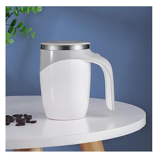 DTM-360 Automatic Magnetic Stirring Coffee Mug – Self Mixing Electric Cup for Coffee, Milk & Cocoa | Battery Operated Rotating Mug for Home, Office & Travel (380 ml)