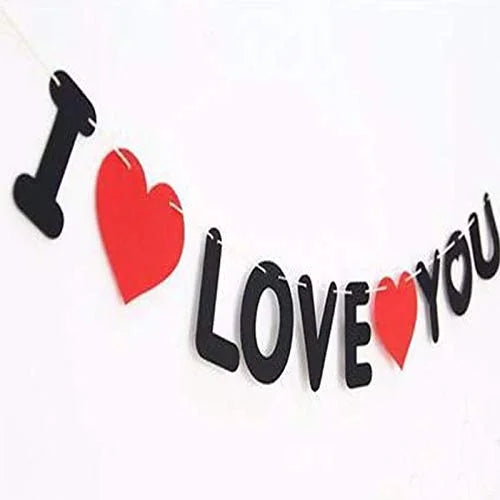 10242 I Love You Banner For Decoration