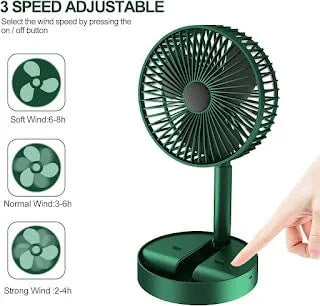 508 Foldable Table Fan Rechargeable