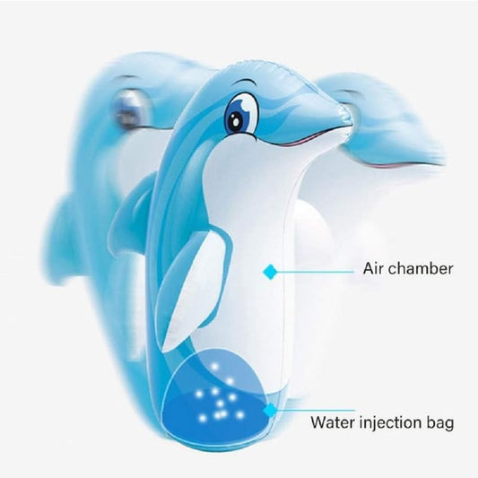 44670  Bop Bag Hit me Dolphin Toys for Kids Punching Bag for Kids hit me Toys size-97*61cm