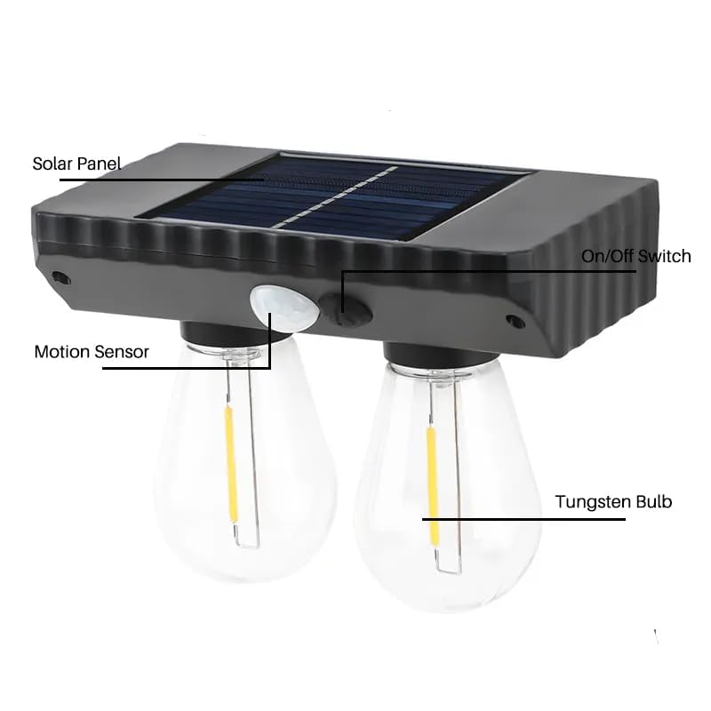 YT-819 {2W} Solar Step Outdoor Waterproof, Deck Lights, Fence Stair Lights, Solar Wall Lamp, Garden Lights, Pathway Lights, Warm White, Auto On/Off