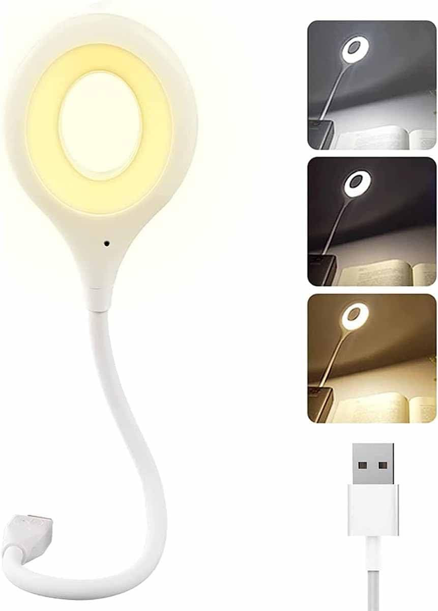 10339 Voice Control Light LED Desk Lamp with 24 LED Beads 2m Sound Control Distance 3 Brightness Levels Multi-Directional Curve LED Beads Smart Home USB Voice Reading Light