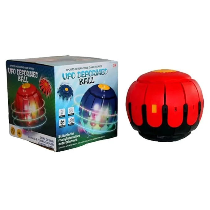 2209 UFO Deformed Ball Toy | 2-in-1 Frisbee & Ball | Glow-in-The-Dark Transforming Flying Disc for Kids
