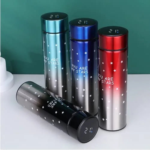 10263 Star Stainless Steel Temperature Display Smart Water Bottle Vacuum Flasks Thermos 500ml